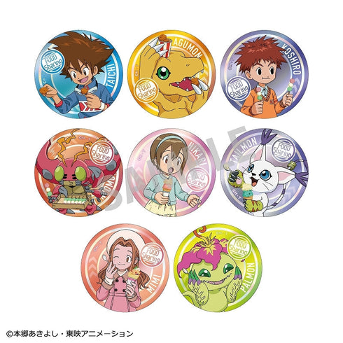 『デジモンアドベンチャー』トレーディングメタル缶バッジvol.1_食べ物わけっこ